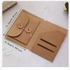 1/2PCS Portable Passport-Envelope Storage Bag Multi Purpose Kraft Paper Scrapbooking Ticket Holder Business Card Card Organizer
