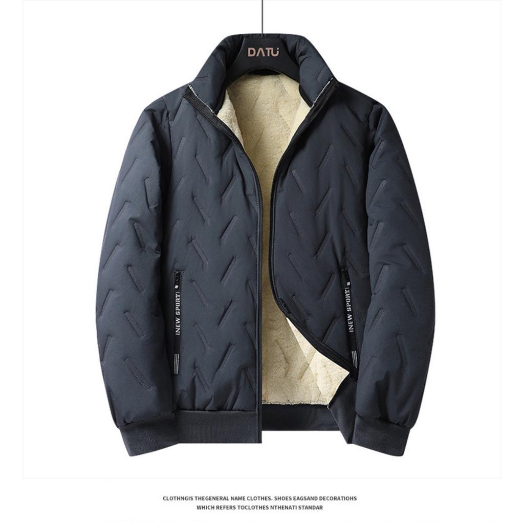 Новый мужской теплый жилет из овчины с ультразвуковыми хлопковыми брюками для осени и зимы