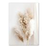Nature Scenery Wall Art Poster and Prints Beige Bunny Tail Grass Reed Flower Leaf Canvas Painting Pictures for Living Room Decor