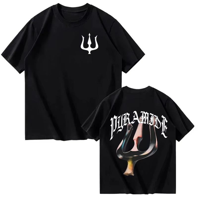 Rapper Werenoi Pyramide 2026 summer Print Harajuku Tshirt Fans Gift Mens Women Fashion Aesthetic Short Sleeve Top Streetwear