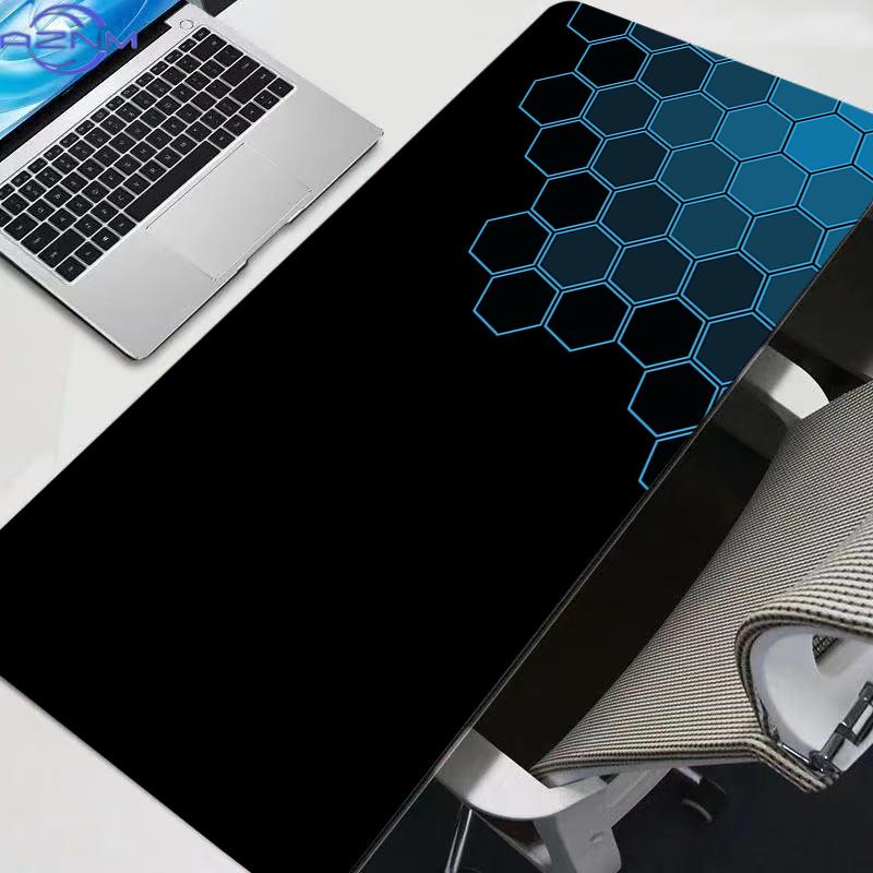 Anime Technology Hexagon Mouse Pad Professional Esports Gamers Speed Pc Gaming Rubber Rug Keyboard Desk Mat Mousepad 800x300