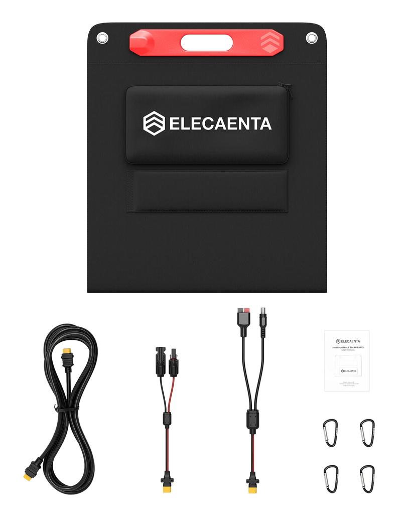 И ELECAENTA 200 Вт Солнечный Легкий XT60 MC4 DC8020 Anderson 3M XT60 Гибкий ETFE Солнечный Гибкий Солнечный Высокая Конверсия Тонкий и Портативный Питание