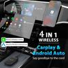 4 в 1 Carplay Ai Box Android Auto Беспроводной адаптер Carplay Car Multimedia Player Поддержка YouTube Netflix Car Streaming