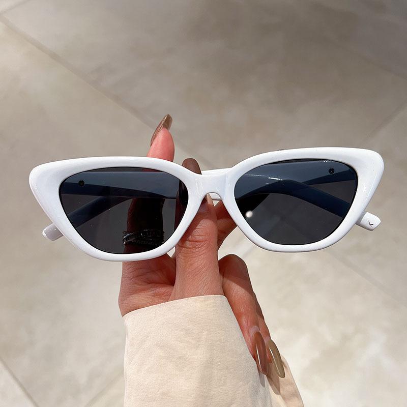 Fashion Vintage Cat Eye Sunglasses Women Designer Brand UV400 Protection Triangular Frame Outdoor Sunshade Eyewear
