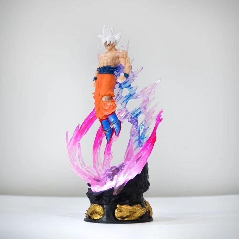 Фигурка Dragon Ball Z Гоку Ультра Инстинкт Фигурки Ультра Инстинкто Гоку 24 см ПВХ Статуя Коллекционная Модель Игрушки Подарки