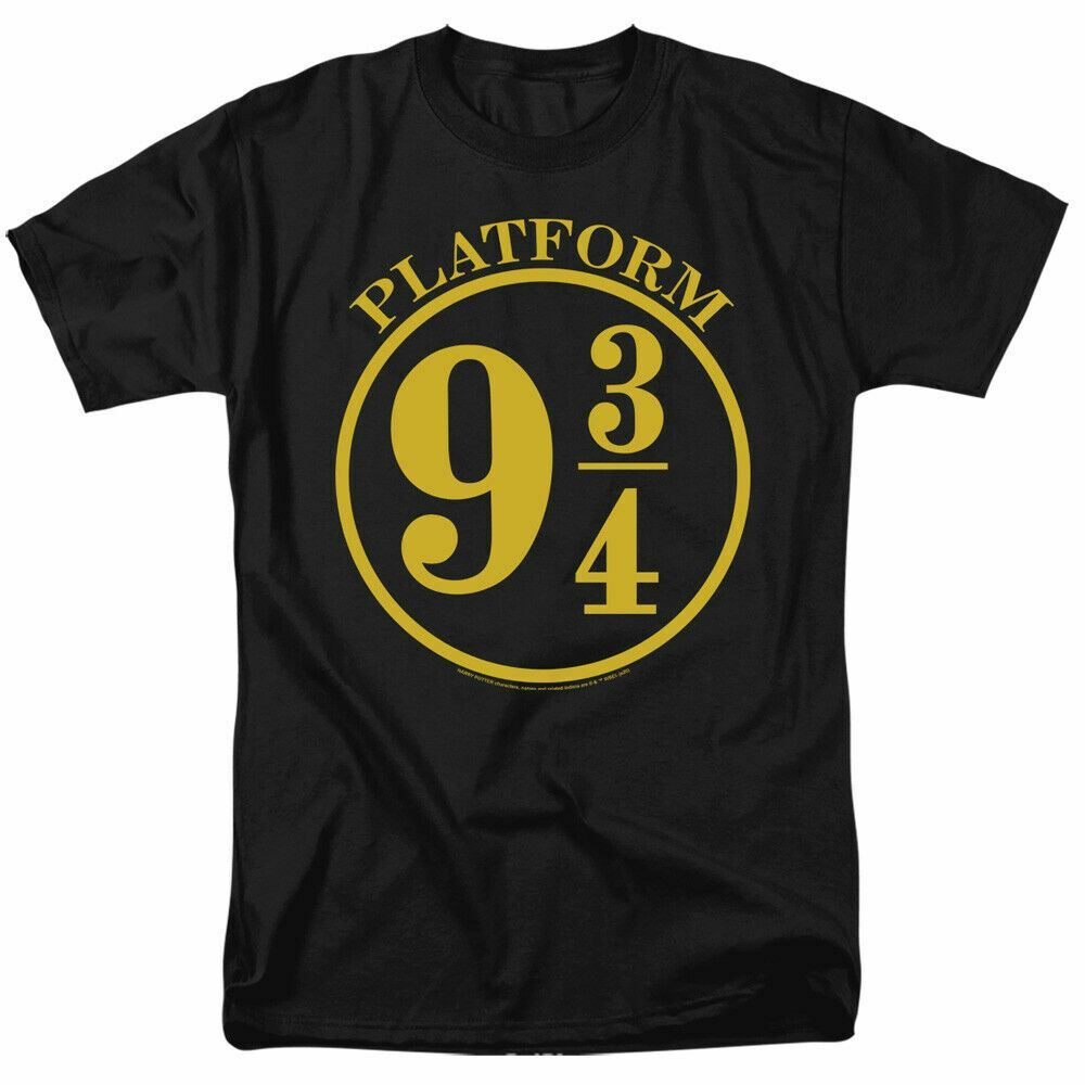 26 Harry Potter 9 3 4 T Shirt Mens Licensed Wizard Movie Tee Platform 9 3 4 Black Unisex T-Shirt