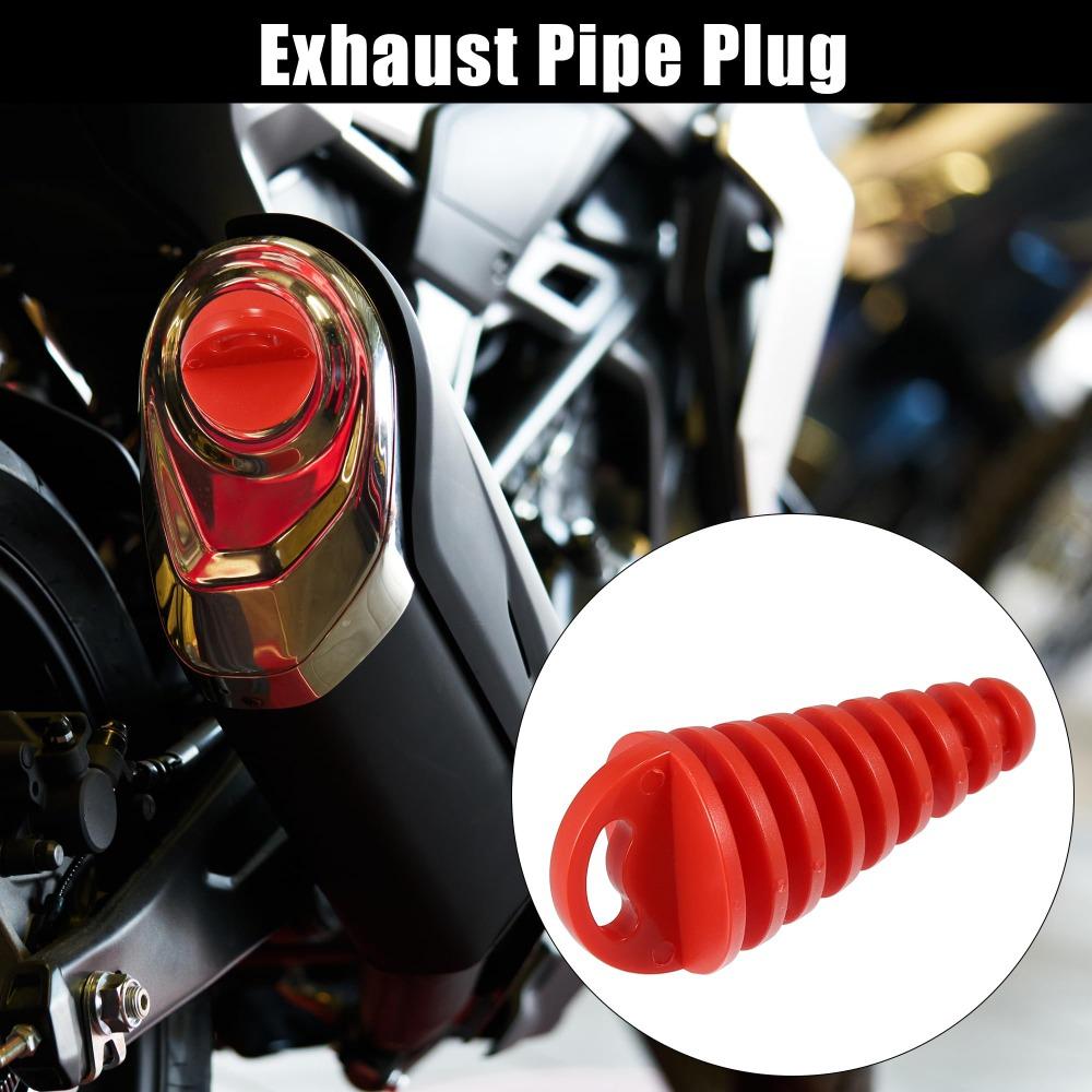 Для KTM Honda Kawasaki Suzuki Yamaha Мотоцикла Универсальная Заглушка для Мытья Выхлопной Трубы Заглушка Хвостовика Выхлопной Трубы ПВХ Заглушка для Мытья Выхлопа Защитная Трубка Выхлопа