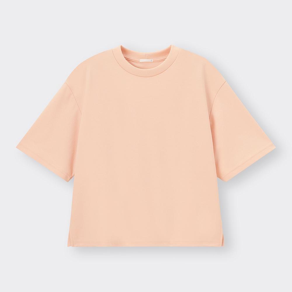 GU by Uniqlo Широкая футболка Dry с рукавами 5 минут 