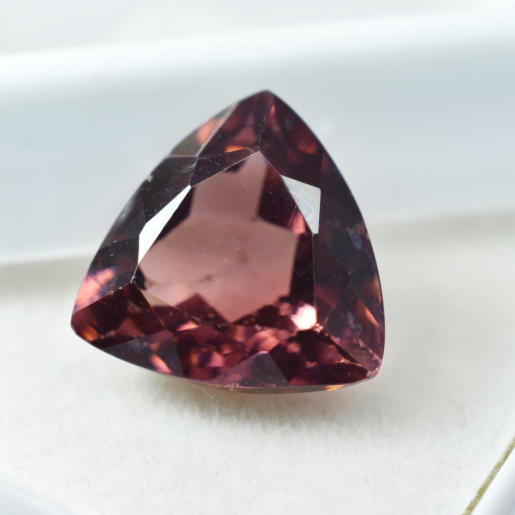 Natural Padparadscha Sapphire Trillion 11.22 Ct Beautiful Certified Gemstone