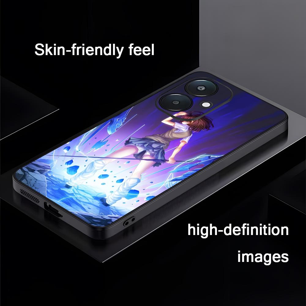 Чехол для телефона Certain Scientific Railgun для Xiaomi Redmi 14C 13C 12C Note14 13 12 11 10 Pro Plus S Мягкий черный чехол для телефона