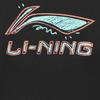 Li Ning Graffiti Logo Print Round Neck Short Sleeve T-Shirt Sports Leisure Set Unisex Tops Black AHSUB03-1+YKST119-1