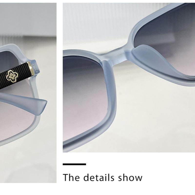 Non-polarized Vintage Square Gradient Sunglasses Women Oversized Sunglass Men Retro Black Sun Glasses Shades Goggle