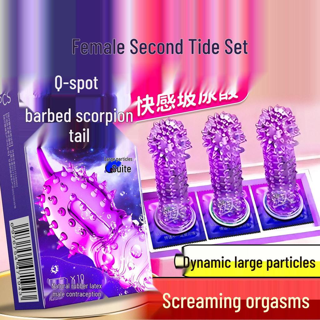 Q-Point Ultra-Thin 001 Long-Lasting Pleasure Delay Condoms with Hyaluronic Acid