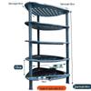 Multi-Layer Floor-Standing Kitchen Rack: Fruit, Vegetable, Pot, Basket, Bowl, Plate and Seasoning Organizer for Home & Bathroom.