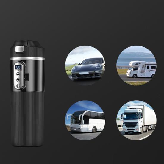 12 В/24 В автомобильная нагревательная кружка 500 мл из нержавеющей стали электрическая кружка для воды умная температура