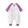 Bamboo Fiber Baby Sleep Sack With Short Sleeves Toddlers 1-3 Years Lightweight Breathable Cotton-Lined Sleeping Bag AC