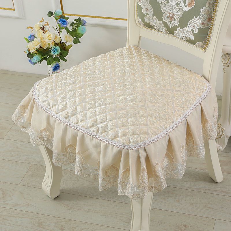 Элегантный кружевной декор 43*45 см, подушка для стула, противоскользящая подушка для сиденья в европейском стиле, домашний декор, обеденный офисный коврик