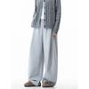 Dream Made Simple Commuter Gray Sweatpants for Men, Autumn and Winter Straight Loose Casual Pants, Men's Wide-Leg Pants