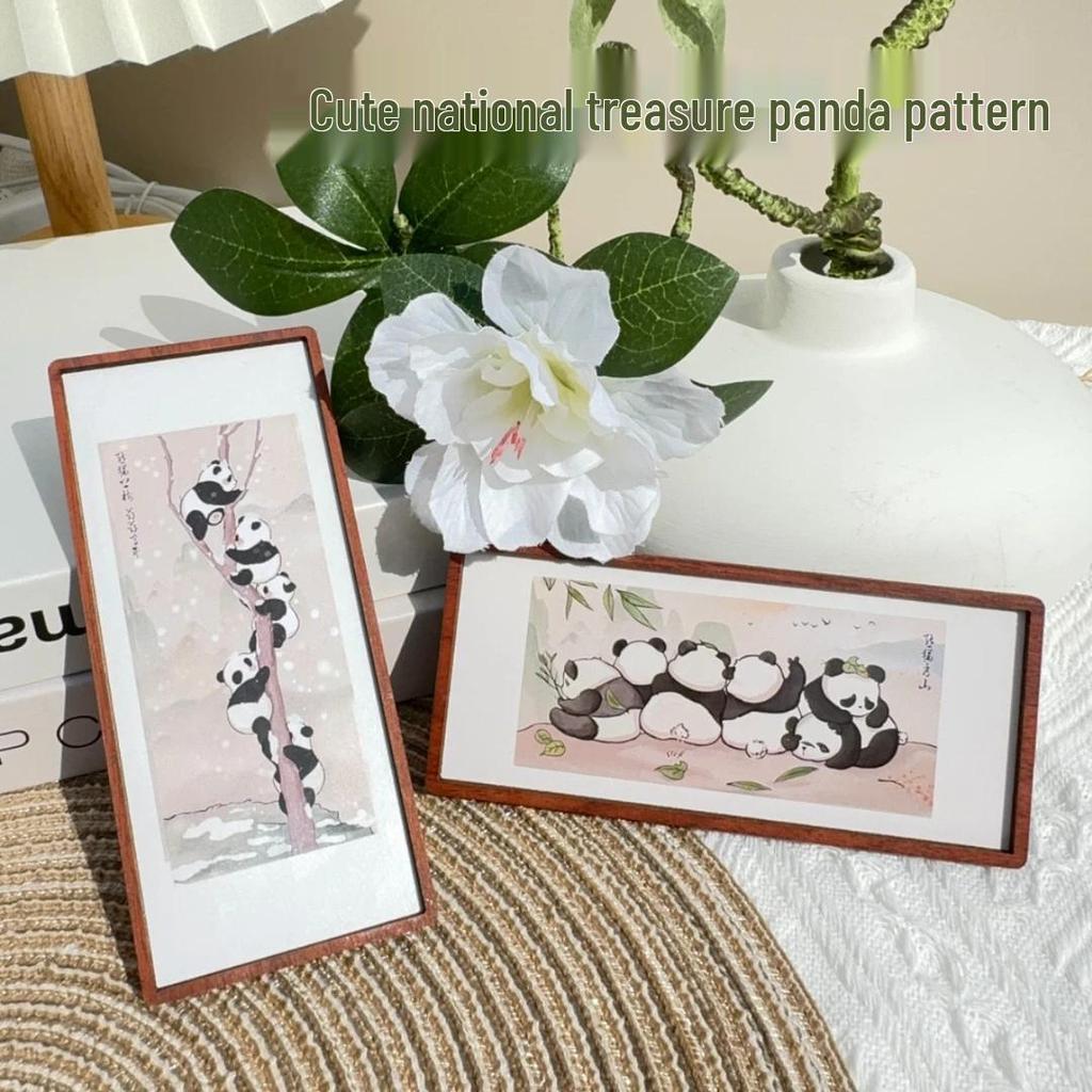 Chinese Panda Picture Frame Magnet - Chengdu Cultural Souvenir