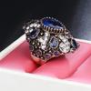 Fashion Shiny Rhinestone Punk Women Finger Ring Statement Jewelry Party Gift