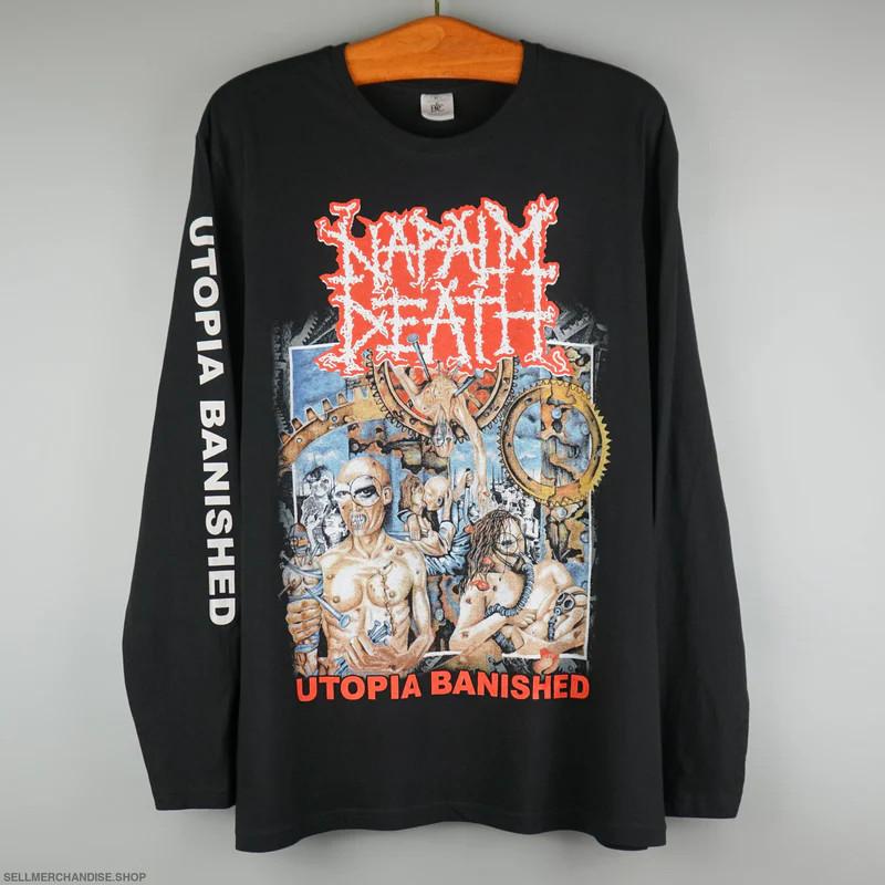 Винтажная футболка Napalm Death 2000-х годов Utopia Banished Унисекс