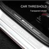 AABIG1 4PCS Car Threshold Protector Transparent Decorative Badge Sticker For Mercedes Benz E260 E200 E300 W205 W212 W166 W176 W242