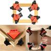 Quick-Set Right Angle Wood Clamps - Spring Loaded 90 Degree Corner Clamps for DIY Furniture Photo Frames Cabinet Building Tools