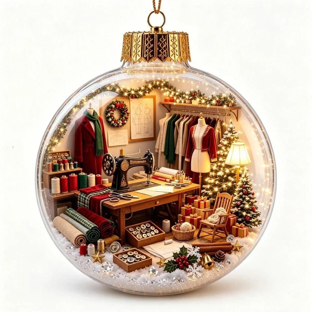 Shatterproof Light-Up Hanging Ball Ornaments LED Christmas Tree Globe Decor Outdoor Decor