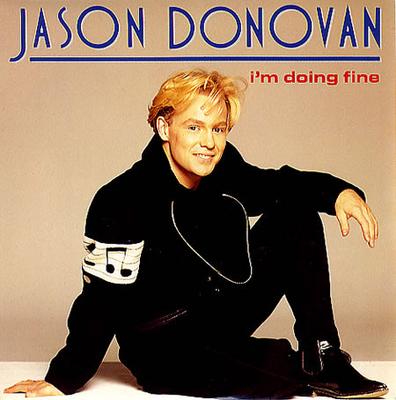 12-дюймовая пластинка JASON DONOVAN - I'm Doing Fine PWLT69 PWL Records 1990 UK Поп Б/у