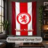 Персонализированный настенный гобелен, Middlesbrough FC, индивидуальный текст, настенное искусство из мягкой ткани для интерьера