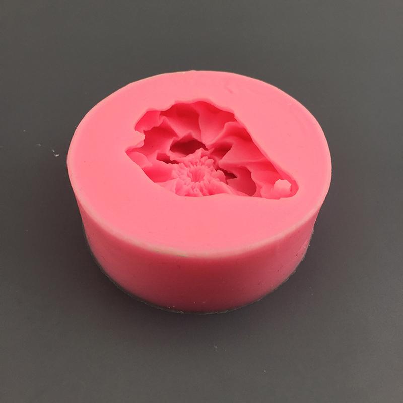 Прекрасная силиконовая форма для мыла в виде цветка, сделай сам, форма для торта из мастики для принадлежностей для изготовления мыла, 3D форма для украшения торта ручной работы