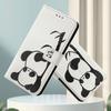 Cute Panda Luxury Painted Leather Case Wallet PU Leather Book Style Cover for Samsung Galaxy S21 S22 S23 S24,Note10 Note20,A13 A15 A16 A06 A54...