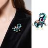 Ethnic Style Cute Elephant Shape Brooch - Shining Rhinestones Inlaid Pin, Suit Lapel Badge, Dress Coat Accessories