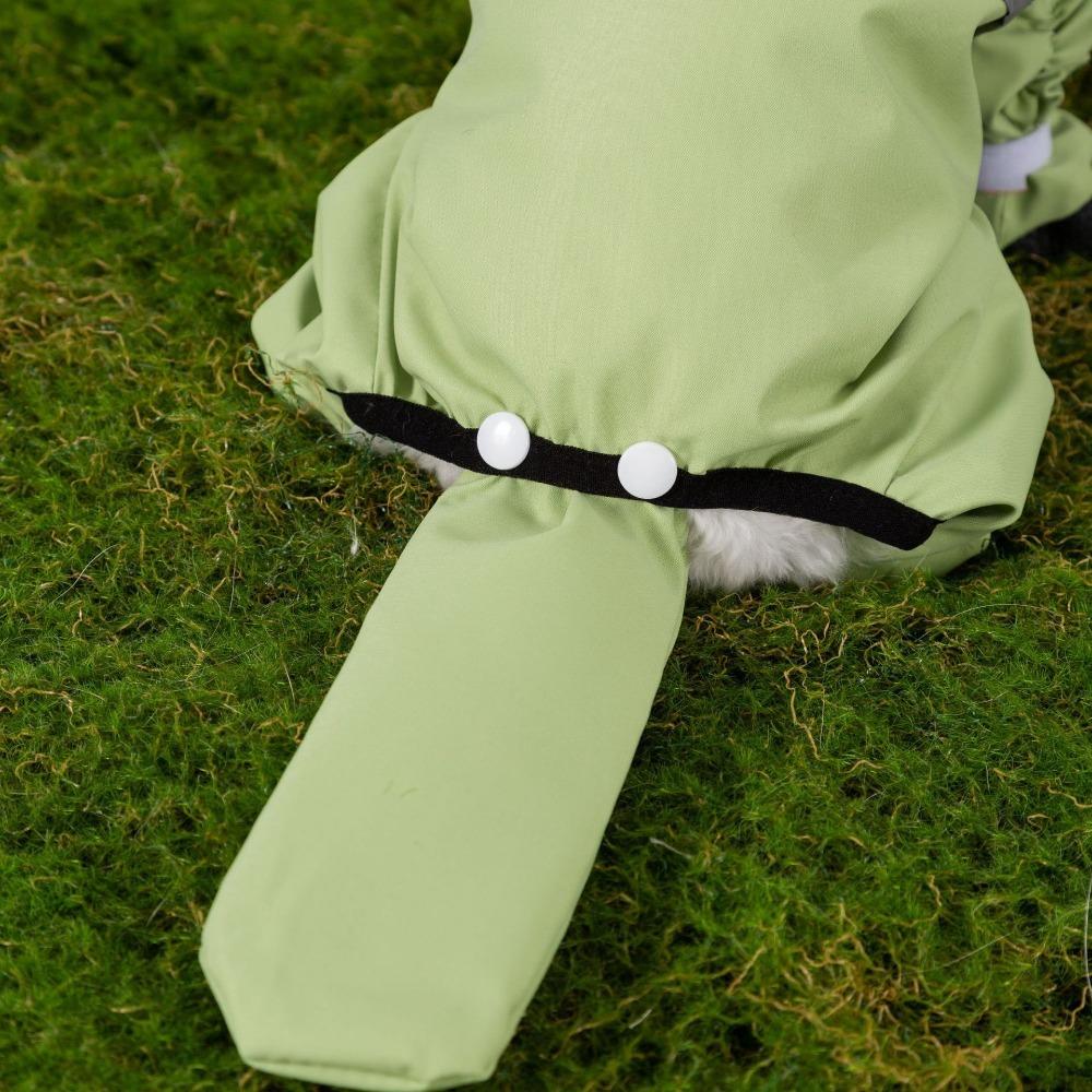 Новый дождевик для собаки, всеобъемлющая водонепроницаемая одежда для четырех лап, маленькая собака Би Сюн, для прогулок в дождливые дни летом, одежда для собаки дождестойкая