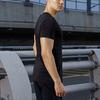 Li Ning Running Collection T Shirts Men's Black Crew Neck Moderate Straight Fit ATSQ065-1