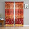 Bright African Style Tulle Sheer Curtains for Living Room Decoration Curtain for the Room Bedroom Kitchen Voile Organza Curtains