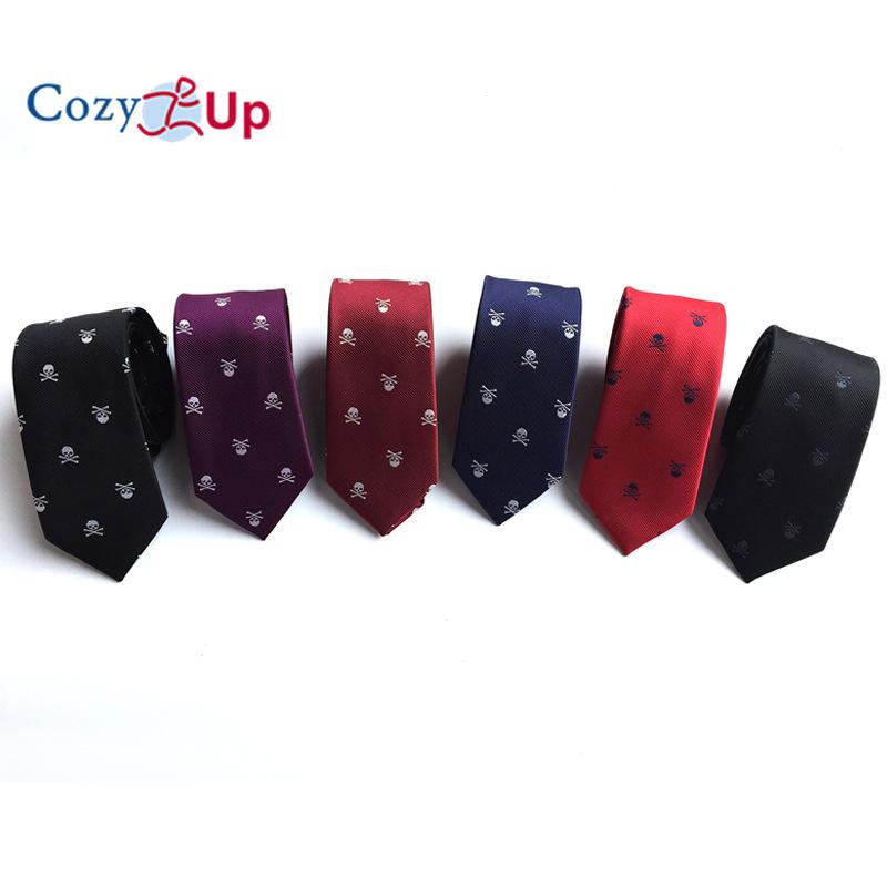 Галстук с головой черепа для мужчин на Хэллоуин