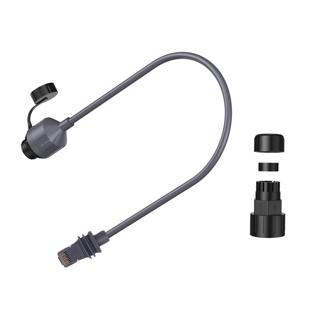 Прямоугольный спутниковый SPX - адаптер RJ45 Ethernet Папа-Мама Кабель-переходник 24AWG IP68 Вода