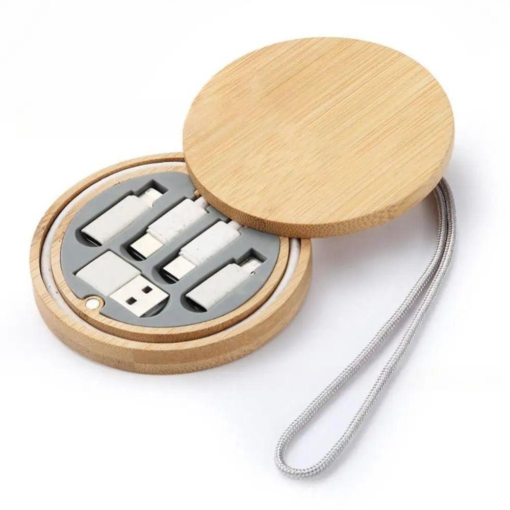 Travel Case Six-in-One Charging Cable 60W Power USB Adapter Kit Type-C Cable  Multi Device Charging