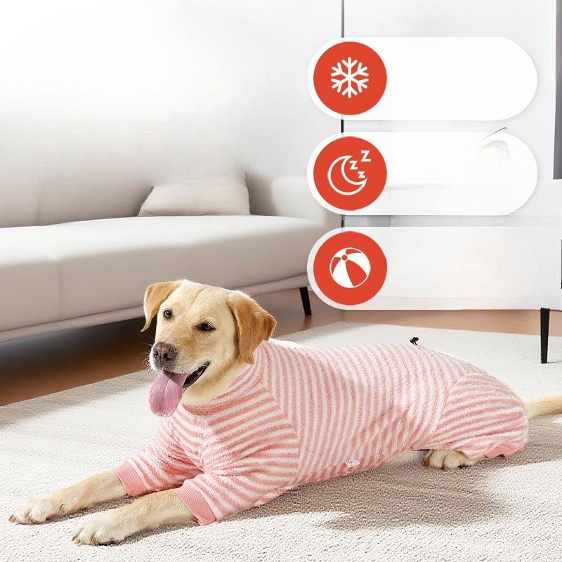 Одежда для питомцев, Зимняя домашняя одежда для собак, Нелиняющая одежда на четырех лапах, Хлопковая одежда с длинным ворсом для собак средних и крупных размеров