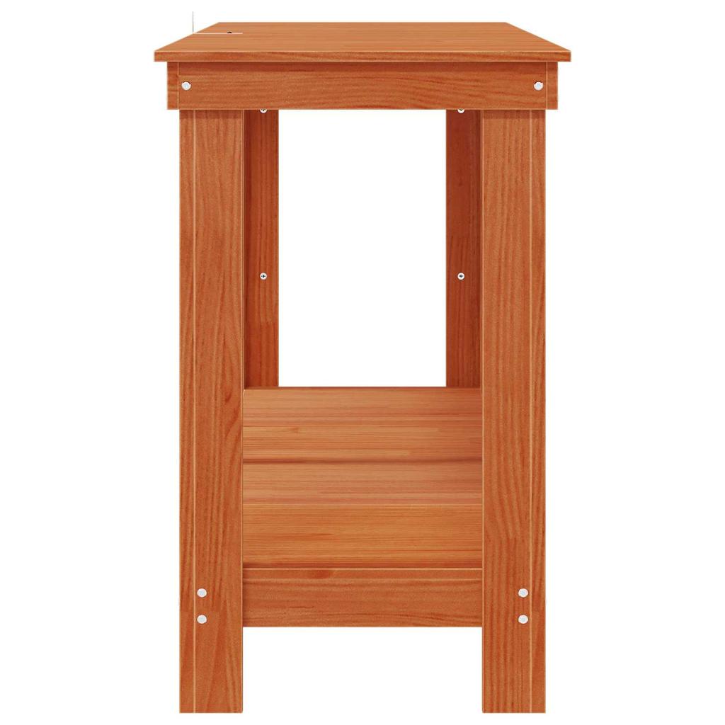 Workbench Wax Brown 180 x 50 x 80 cm Solid Pine Wood