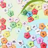 DIY Crafts Flower Colorful Letter Акриловые бусины Подвеска 20 шт 12 мм Модный браслет Ожерелье для изготовления ювелирных изделий