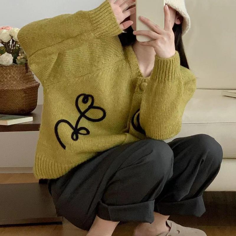 GMXIA Куртка-джемпер ручной работы, вязаная крючком, женская, осень и зима, новый дизайн, чувство темперамента, ленивый ветер, вязаный кардиган, топы