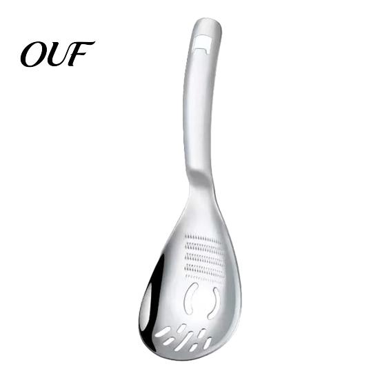 Kitchen Gadget for Mashing Potatoes Stainless Steel Grinding Spoon, Multifunctional Gadget, Garlic Ginger Heavy Duty Metal Cooking Utensil Mashing/Egg