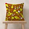 Popular Character Cute R-Rilakkuma Anime Pillow Cover For Bedroom Room And Living Room Sofa Decorative Cushion Cover