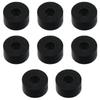 8 Pcs Black Rubber Spacer Spacers Washers  Home and Car Accessories