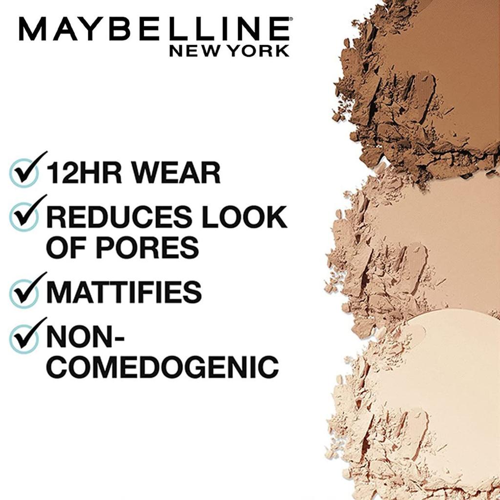 Maybelline New York Fit Me Pressed Powder Foundation Compact Matte Finish Long Lasting Oil Control 8.5g 110 Porcelain
