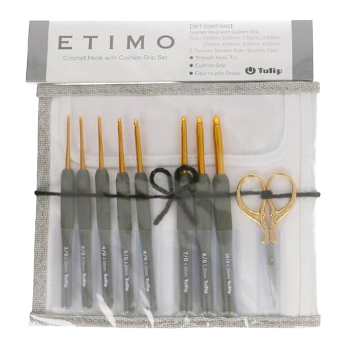 Tulip ETIMO Crochet Hook Set, Premium Gold TEG-001