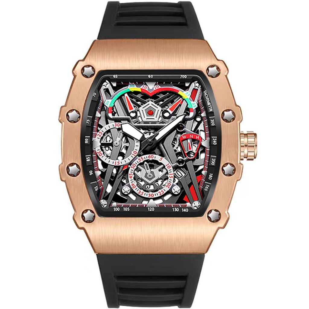 Men's Waterproof Luminous Running Alarm Clock Watch