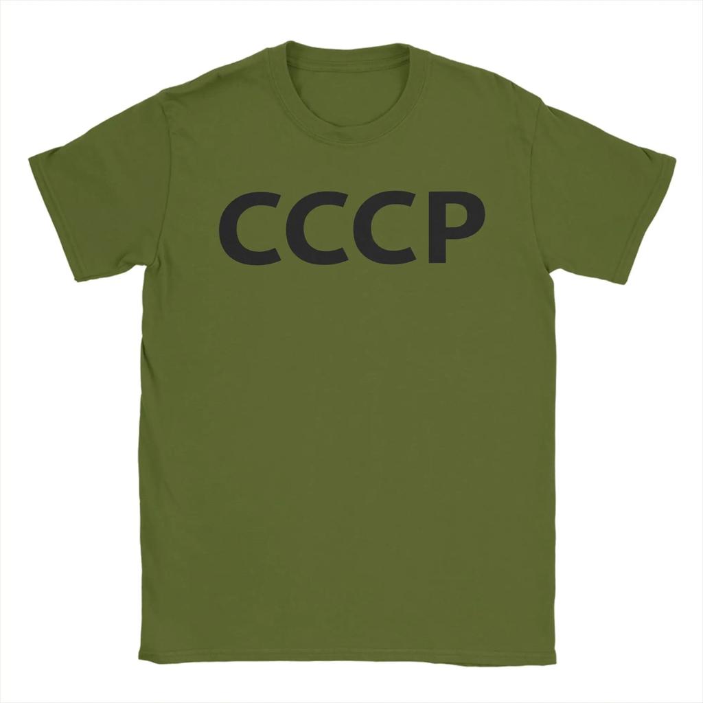 Unisexs Tshirt Cccp Ussr Funny 100 Cotton Tee Shirt Short Sleeve T Shirt Crewneck Clothes New Arrival